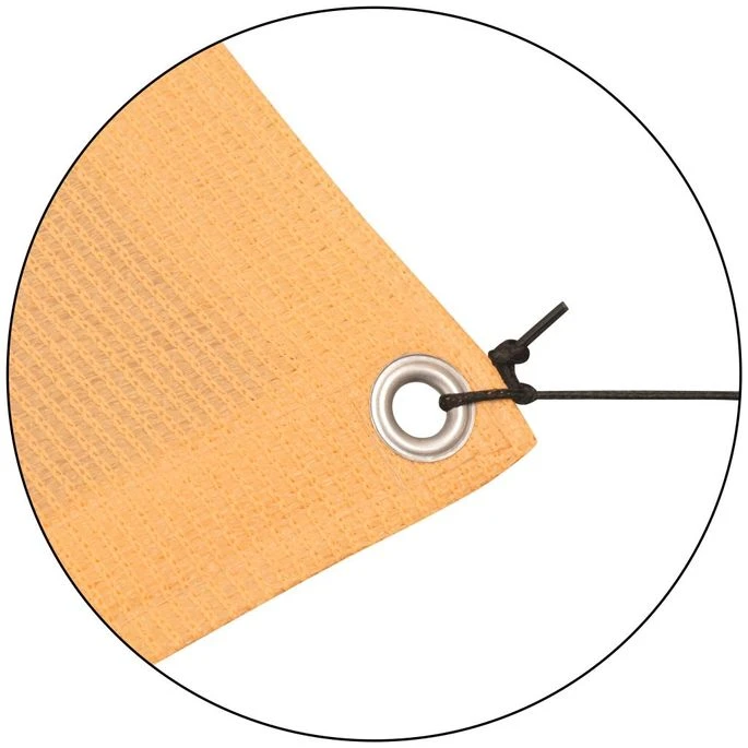 Toile D'ombrage Avec Poteaux HDPE Carré 3 X 3 M Beige 6 Toile D'ombrage Avec Poteaux HDPE Carré 3 X 3 M Beige – Image 4