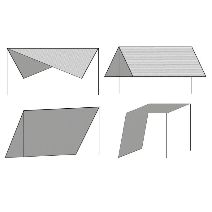 Toile D'ombrage Avec Poteaux HDPE Carré 3 X 3 M Blanc 4 Toile D'ombrage Avec Poteaux HDPE Carré 3 X 3 M Blanc – Image 2