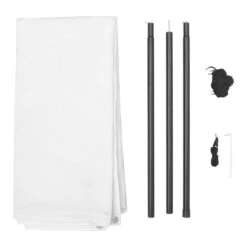 Toile D'ombrage Avec Poteaux HDPE Carré 3 X 3 M Blanc 9 Toile D'ombrage Avec Poteaux HDPE Carré 3 X 3 M Blanc -Meubles Soldes Boutique toile d ombrage avec poteaux hdpe carre 3 x 3 m blanc 8718475560104 975791