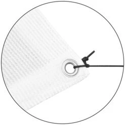 Toile D'ombrage Avec Poteaux HDPE Carré 3 X 3 M Blanc 10 Toile D'ombrage Avec Poteaux HDPE Carré 3 X 3 M Blanc -Meubles Soldes Boutique toile d ombrage avec poteaux hdpe carre 3 x 3 m blanc 8718475560104 975792