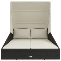 Transat Avec Toit Pliable Noir 200x114x128 Cm Résine Tressée 13 Transat Avec Toit Pliable Noir 200x114x128 Cm Résine Tressée -Meubles Soldes Boutique transat avec toit pliable noir 200x114x128 cm resine tressee 8720845727048 1518023