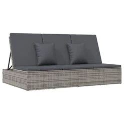Transat Convertible Avec Coussin Résine Tressée Gris Foncé -Meubles Soldes Boutique transat convertible avec coussin resine tressee gris fonce 3666722124782 1345166