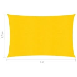 Voile D'ombrage 160 G/m² Jaune 2,5x4 M PEHD -Meubles Soldes Boutique voile d ombrage 160 g m jaune 2 5x4 m pehd 3666722359351 939827