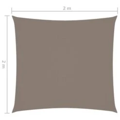 Voile De Parasol Tissu Oxford Carré 2x2 M Taupe -Meubles Soldes Boutique voile de parasol tissu oxford carre 2x2 m taupe 3666722517720 600446