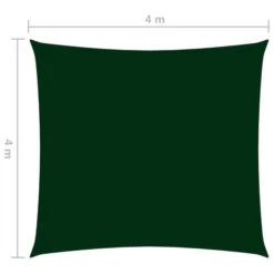 Voile De Parasol Tissu Oxford Carré 4x4 M Vert Foncé -Meubles Soldes Boutique voile de parasol tissu oxford carre 4x4 m vert fonce 8720286122150 600524