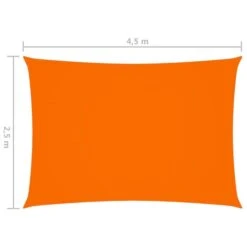 Voile De Parasol Tissu Oxford Rectangulaire 2,5x4,5 M Orange -Meubles Soldes Boutique voile de parasol tissu oxford rectangulaire 2 5x4 5 m orange 3666722859370 720375