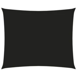 Voile De Parasol Tissu Oxford Rectangulaire 3,5x4,5 M Noir