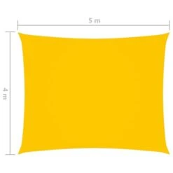 Voile De Parasol Tissu Oxford Rectangulaire 4x5 M Jaune -Meubles Soldes Boutique voile de parasol tissu oxford rectangulaire 4x5 m jaune 8720286123478 716911