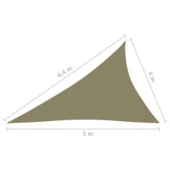 Voile De Parasol Tissu Oxford Triangulaire 4x5x6,4 M Beige -Meubles Soldes Boutique voile de parasol tissu oxford triangulaire 4x5x6 4 m beige 3666722469944 731882
